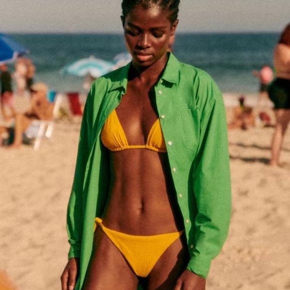 Sezane Green Maxine Dress - Picture 2 of 7